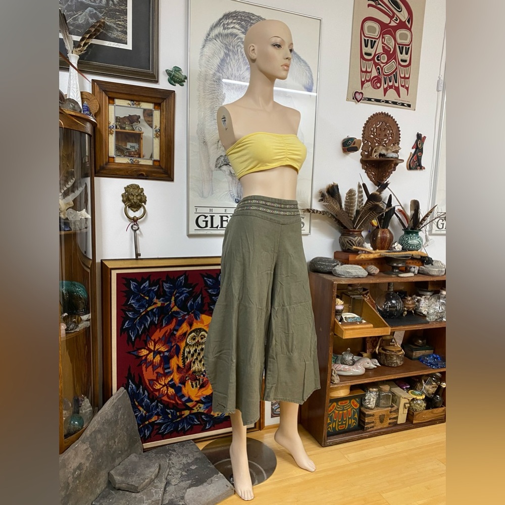 Olive Green Harem Culottes